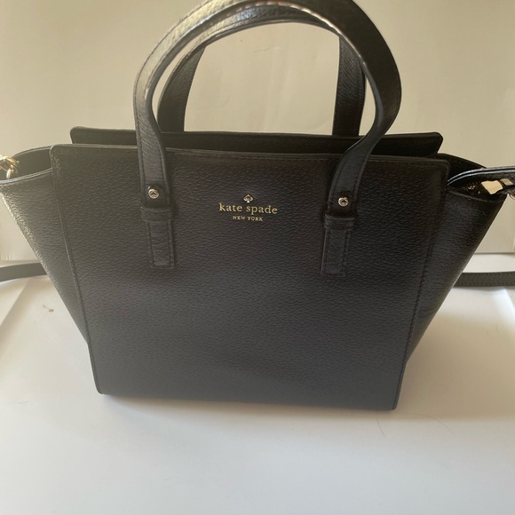 Kate Spade New York Grand Street Small Hayden Leather Handbag Black - Picture 3 of 9